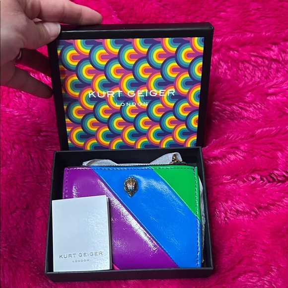 Kurt Geiger Colorful Striped Wallet - Picture 9 of 9